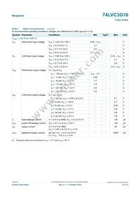 74LVC3G16DPH Datasheet Page 6