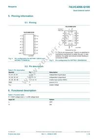 74LVC4066PW-Q100J Datasheet Page 3