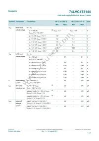 74LVC4T3144PWJ Datasheet Page 7