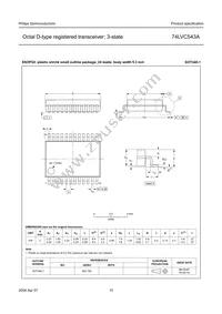 74LVC543ABQ Datasheet Page 15