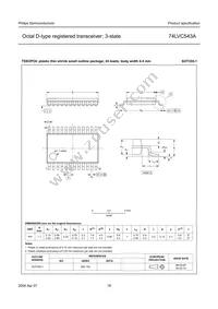 74LVC543ABQ Datasheet Page 16