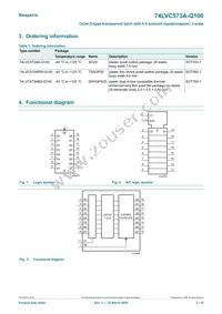 74LVC573AD-Q100J Datasheet Page 2