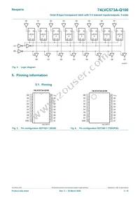 74LVC573AD-Q100J Datasheet Page 3