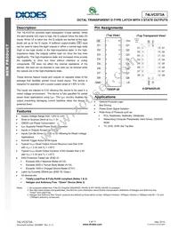 74LVC573AT20-13 Datasheet Cover