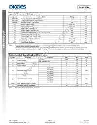 74LVC574AQ20-13 Datasheet Page 3