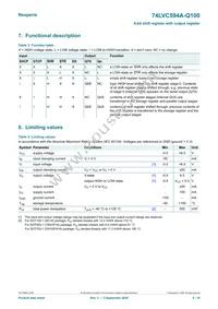 74LVC594ABQ-Q100X Datasheet Page 5