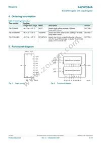 74LVC594APW Datasheet Page 2