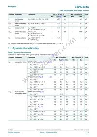 74LVC594APW Datasheet Page 7