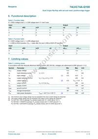 74LVC74AD-Q100J Datasheet Page 4
