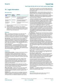 74LVC74APW/AUJ Datasheet Page 16