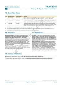 74LVC821ABQ Datasheet Page 19