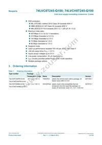 74LVC8T245BQ-Q100J Datasheet Page 2