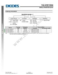 74LVCE1G04SE-7 Datasheet Page 9