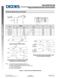 74LVCE1G125W5-7 Datasheet Page 7