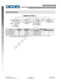 74LVCE1G125W5-7 Datasheet Page 9