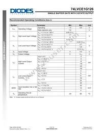 74LVCE1G126FZ4-7 Datasheet Page 4