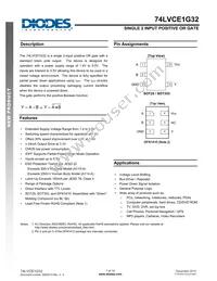 74LVCE1G32SE-7 Datasheet Cover