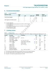 74LVCH162374ADL Datasheet Page 5