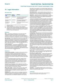 74LVCH16373ADL Datasheet Page 16