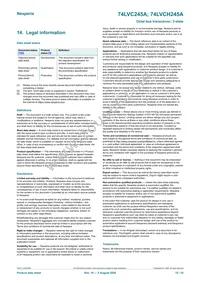 74LVCH245APW/AUJ Datasheet Page 15