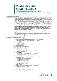 74LVCH2T45DC-Q100H Datasheet Cover