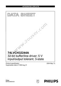 74LVCH32244AEC/G Datasheet Cover