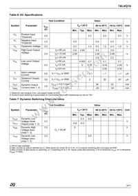 74LVQ14TTR Datasheet Page 3