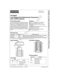 74LVQ245SCX Datasheet Cover