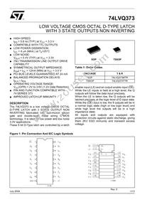 74LVQ373TTR Datasheet Cover