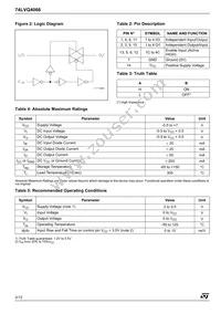 74LVQ4066TTR Datasheet Page 2