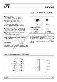 74LVQ86TTR Datasheet Cover