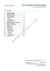 74LVT16244BBQ Datasheet Page 18