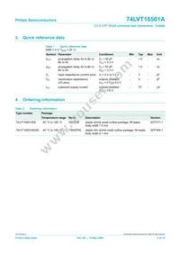 74LVT16501ADL Datasheet Page 3