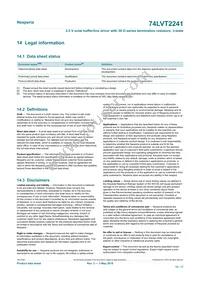 74LVT2241DB Datasheet Page 15