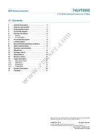 74LVT2952PW Datasheet Page 17