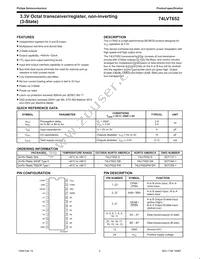 74LVT652PW Datasheet Page 2
