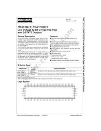 74LVTH32374GX Datasheet Cover