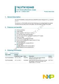 74LVTN16244BBQ Datasheet Cover