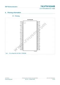 74LVTN16244BBQ Datasheet Page 3