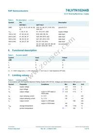 74LVTN16244BBQ Datasheet Page 5