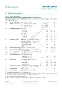 74LVTN16244BBQ Datasheet Page 7