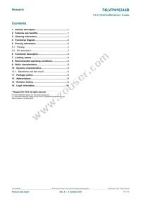 74LVTN16244BBX Datasheet Page 11