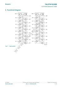 74LVTN16245BDGG Datasheet Page 2