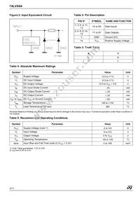 74LVX04MTR Datasheet Page 2