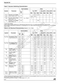 74LVX174MTR Datasheet Page 4