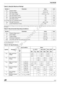 74LVX238TTR Datasheet Page 3