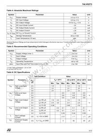 74LVX273TTR Datasheet Page 3