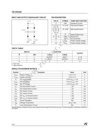 74LVX3245TTR Datasheet Page 2