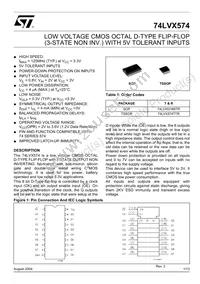 74LVX574TTR Datasheet Cover