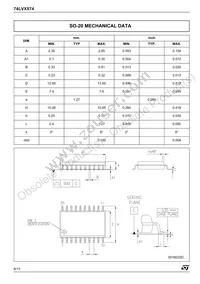 74LVX574TTR Datasheet Page 8